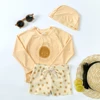 2025 Summer Kids Boy Swimsuits Sun Protection Vacation Beach Pants Long sleeve Tops with Hat Children Surfing Swim Suit 1-7T 3
