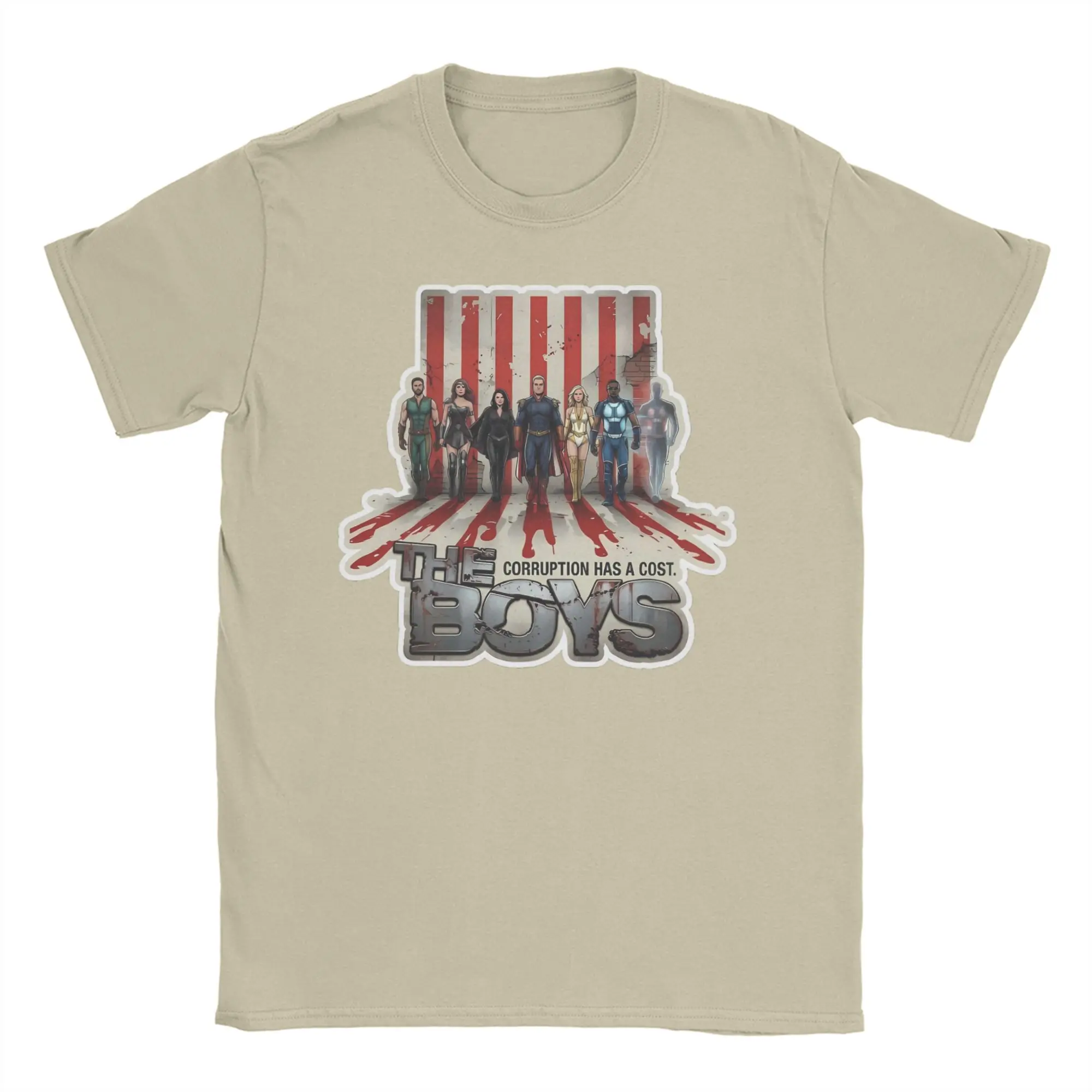 Homelander Laser Eyes Graphic Cotton Crewneck Tee - Unisex Short Sleeve Top