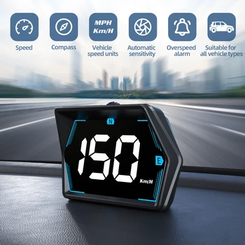 Display Head-Up GPS G20 per Auto con Tachimetro Digitale, Cavo USB, Caratteri Grandi e Allarme di Eccesso di Velocità per Accessori Auto Universali