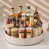 360 Rotating Seasoning Storage Rack Multifunction Pantry Cabinet Turntable for Cosmetic Kitchen Accessories Spice Organizer Tray 4