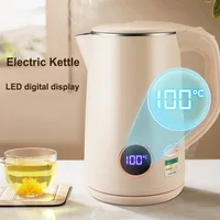Intelligent LED Digital Display Electric Kettle Double Layer Anti-scalding Automatic Heat Preservation Power Off Electric Kettle 1
