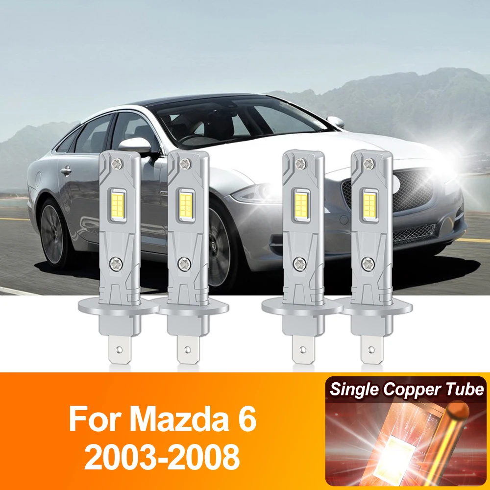 240W 40000LM H1 Canbus LED 조명, 6000K 자동차 헤드라이트 전구, 12V 6000K 플러그 앤 플레이, 마쓰다 6 2003 2004 2005 2006 2007 2008