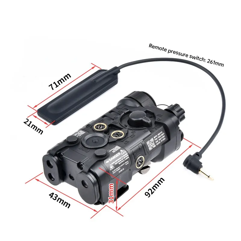 WADSN NGAL RED IR ライト 点灯 WADSN Tactical NGAL Laser Red Green IR Aim IR Led
