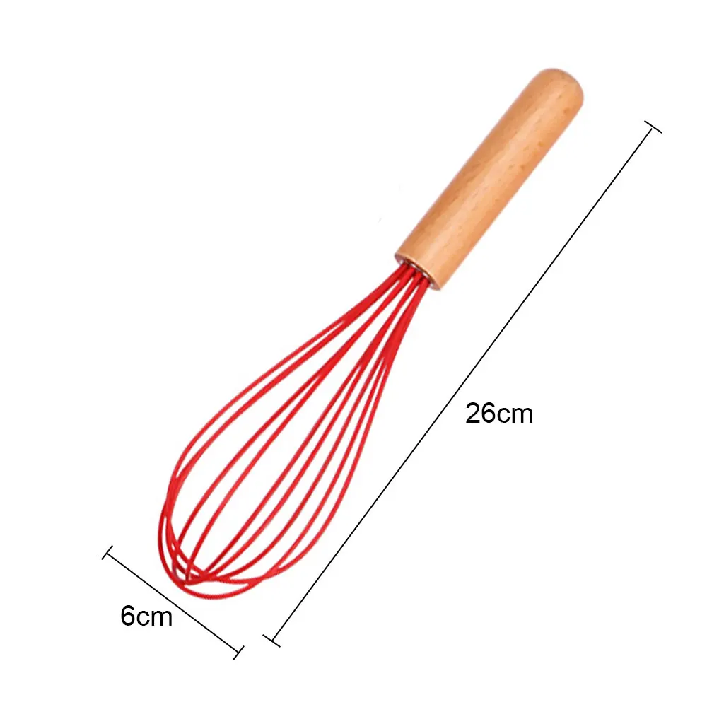 Silicone Egg Beater Manual Whisk Cream Mixer Stirring Tool