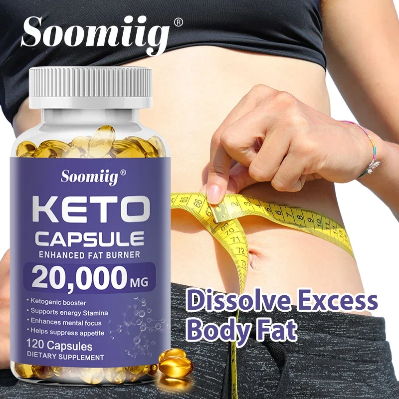 Soomiig Keto Capsules Burn Fat Suppress Appetite Reduce Belly Leg Fat Beauty Health Care Product
