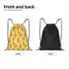 Custom Cute Pluto Drawstring Bag Men Women Lightweight Donald Duck Cartoon Sports Gym Storage Backpack 2