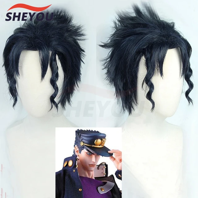 JOJO'S Bizarre Adventure Kujo Jotaro Anime Cosplay Wig – FairyPocket Wigs