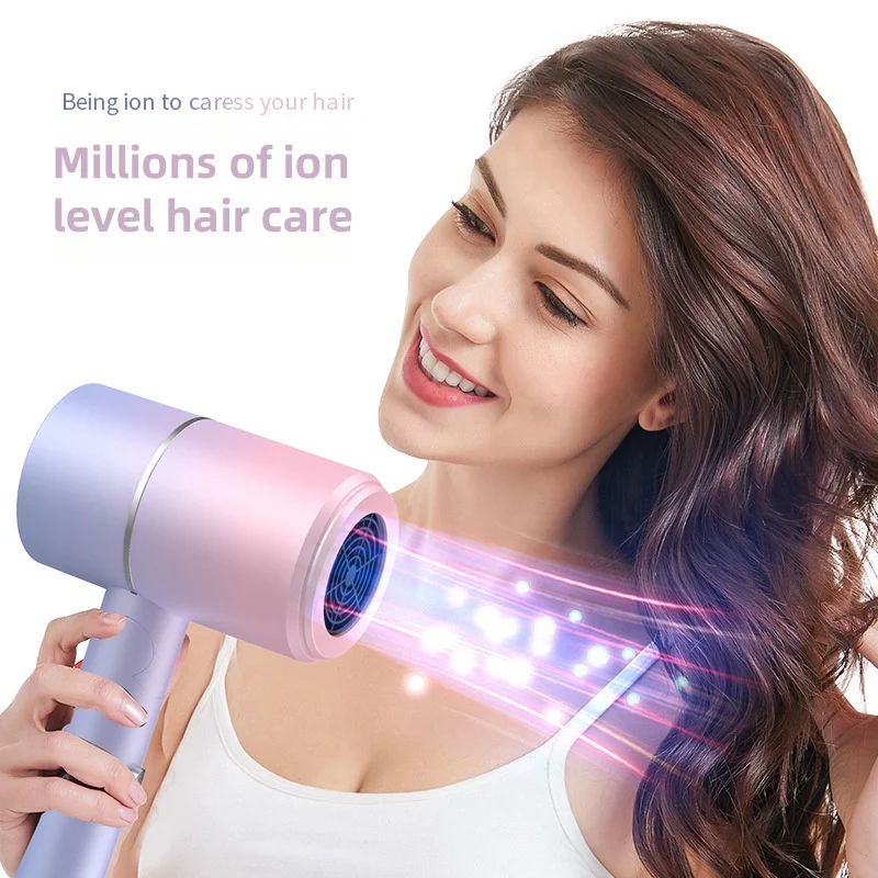 MIni Folding Hairdryer 220V-240V 750W with Carrying Bag Hot Air Anion Hair Care for Home Travel Hair Dryer Dormitory Blow Drier 3