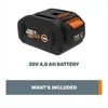 Original For WORX brand new genuine WA3578 - PowerShare 20V 4.0AH/5.0AH/6.0AH lithium-ion large-capacity battery 4