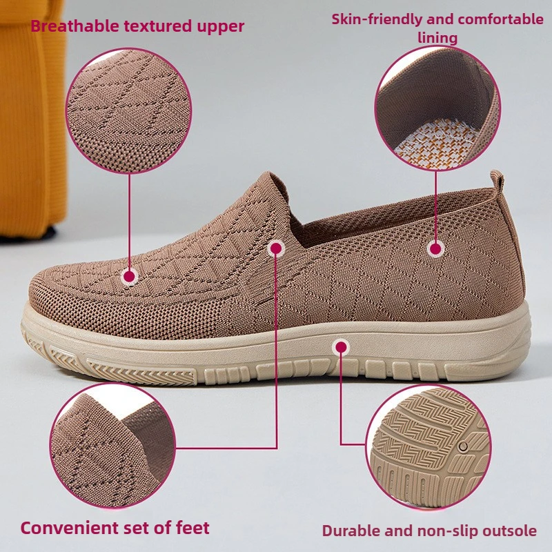 Women's Spring New Shoes One Step Stepping Cloth Shoe Shallow Mouth Flat Shoe Soft soled Comfortable and Versatile Women's Shoes 4
