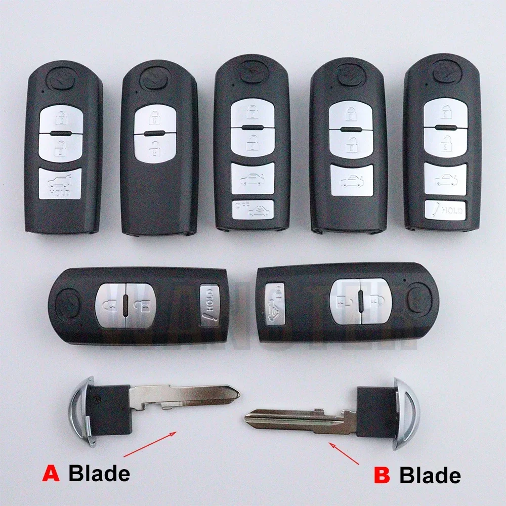 สําหรับ MAZDA 3 5 6 8 CX5 CX7 CX9 CX-5 CX-7 CX-9 MX-5 MX5 Miata RX-8 X-5 Summit Axela Atenza M3 M6 รถ Key FOB กรณี SHELL