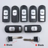 สําหรับ MAZDA 3 5 6 8 CX5 CX7 CX9 CX-5 CX-7 CX-9 MX-5 MX5 Miata RX-8 X-5 Summit Axela Atenza M3 M6 รถ Key FOB กรณี SHELL