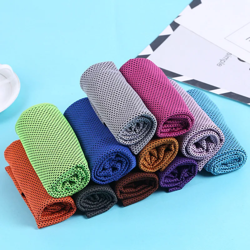 Colors Men and Women Gym Club Yoga Sports Cold Washcloth Running Football Basketball Cooling Ice Beach Towel Lovers Gift Toallas sports towel