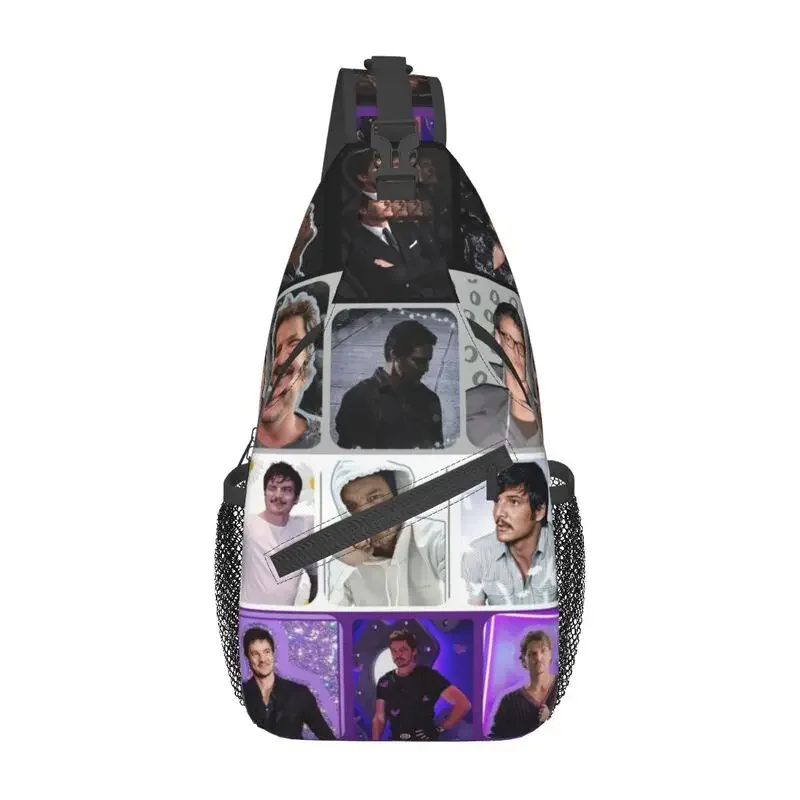 

Fashion Pedro Pascal Asexual Pride Flag Sling Bag for Cycling Camping Men Crossbody Chest Backpack Shoulder Daypack