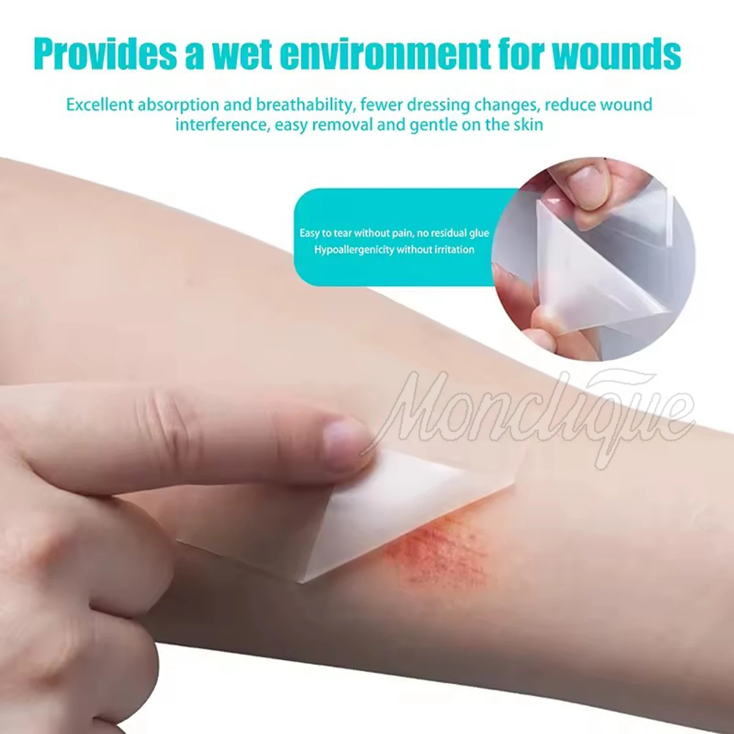 Invisible Hydrocolloid Roll For Wound Care Hydrocolloid Patch Bandages With Self-Adhesive Bed Sore Bandages Acne Pimple Patches
