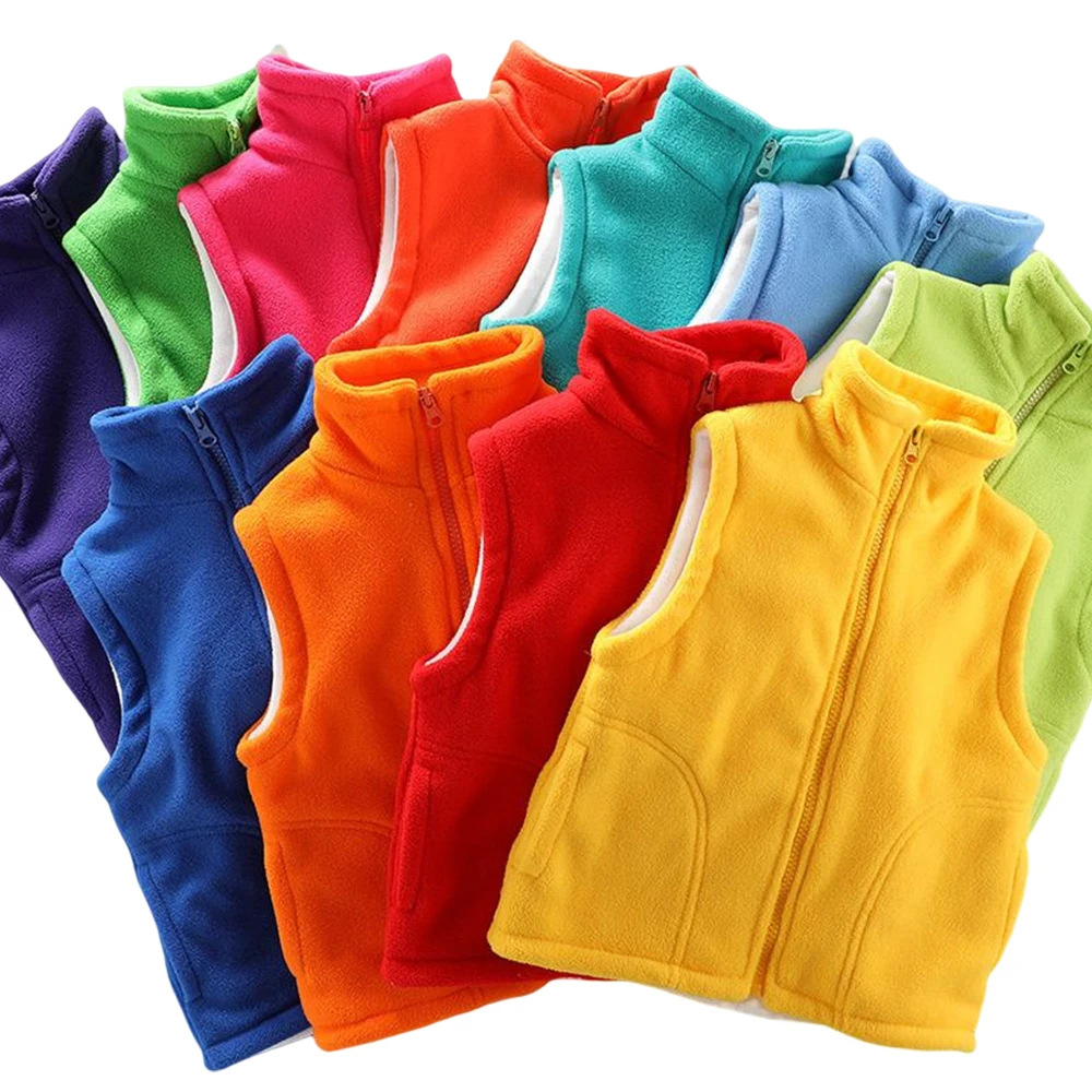 Children's Vest For Girl Sleeveless Jacket Child Kids Winter Coat Vest Baby Boys Waistcoat Fleece Outerwear Fall Clothes M152
