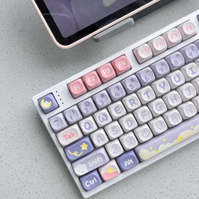 Mifuny Moonlight Coelho Tema Keycap Grupo Pbt Keyboard Cap Anime Keycap Moa Soa Acessórios Teclado Mecânico Presente - Imagem 4