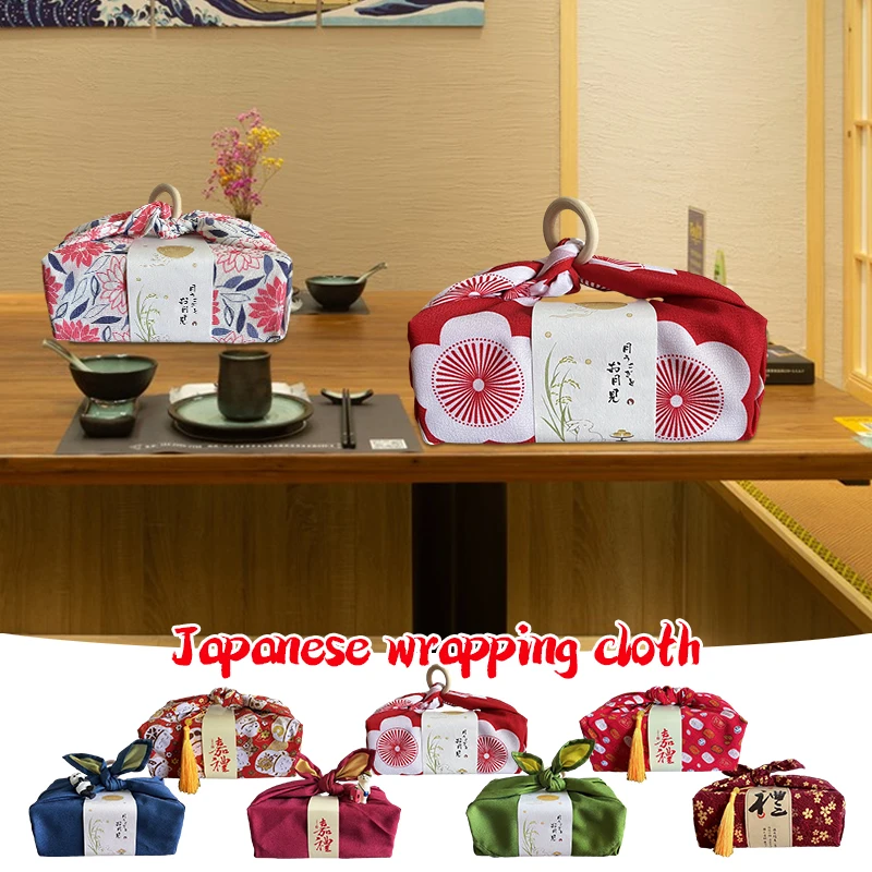 Japanese Style Handkerchief Furoshiki Japanese Traditional Style Wrapping Cloth Gift Packaging Cloth Bento Wrapping Towel