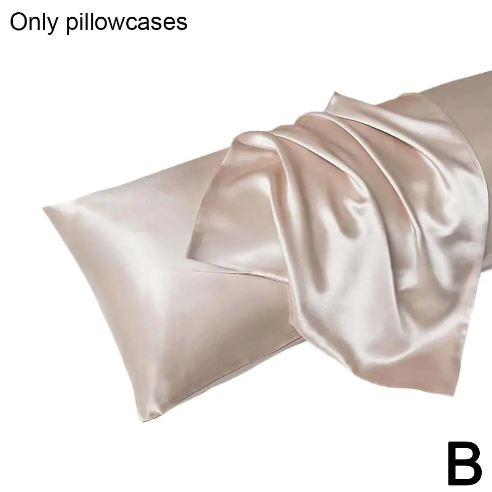 Розкішна атласна наволочка для шкіри волосся Шовкова атласна наволочка 51x66/76 см Набір наволочок Шовковиста наволочка із застібкою-конвертом
