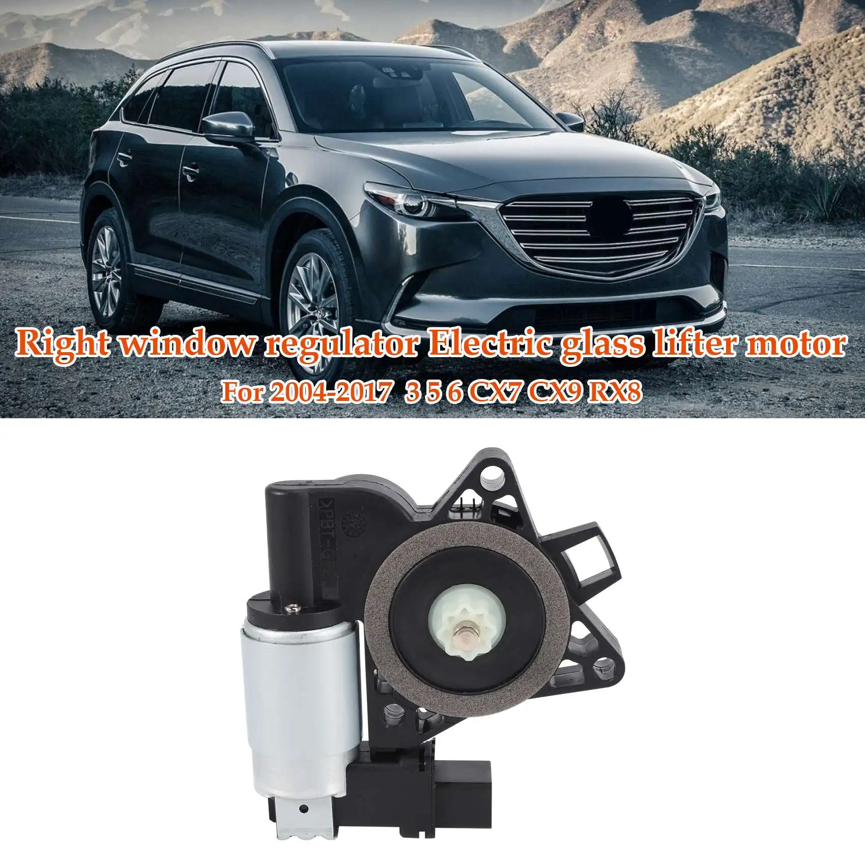 Alzacristallo Destro Motore Alzacristallo Elettrico Per Mazda 3 5 5 6 Cx7 Cx9 Rx8 2004-2017 Gj6A5858Xf