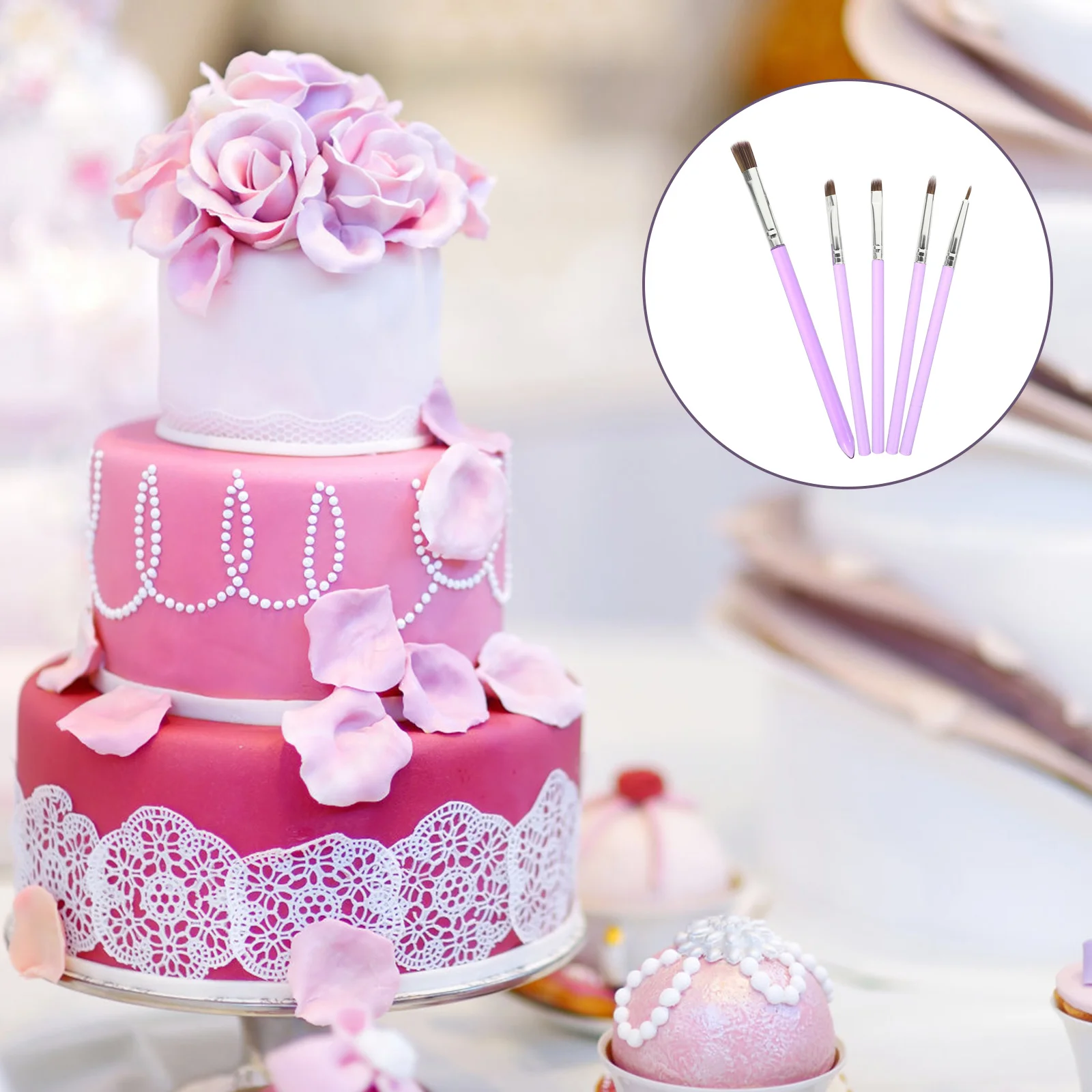 

Кисти для рисования тортов, пластиковые нейлоновые десертные многофункциональные удобные инструменты для украшения печенья, аксессуары, товары для дома