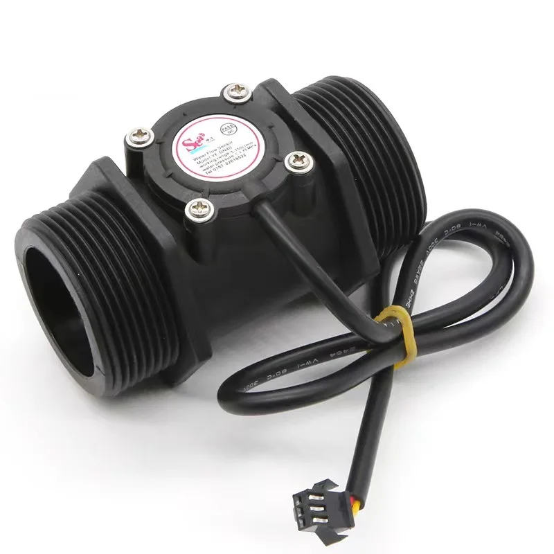 DN40 1.5 inch Turbine flowmeter Water flow sensor Hall flow meter rate 5~150L/Min YF-DN40 DC3.5~24V