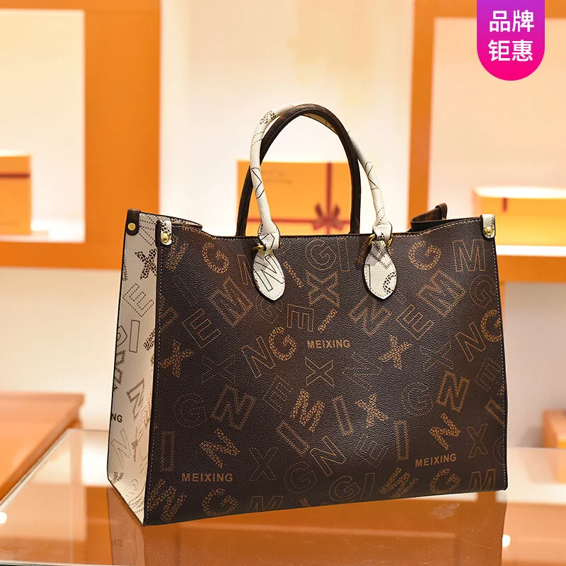 Big Women Letter PVC Leather Brand Purses And Handbag Designer Luxury Retro  Large Capacity Monogram Lady Top-handle Tote Shopper - AliExpress