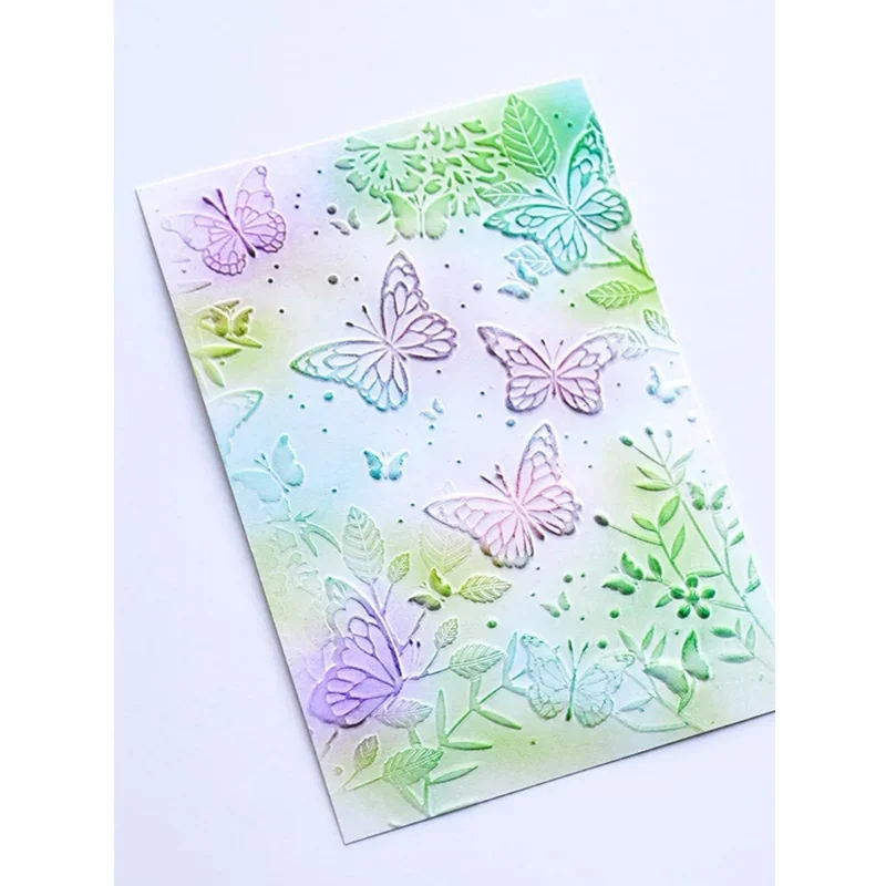 Embossing Folder Transparent 3D Plastic Plates for DIY Paper Card Decoration