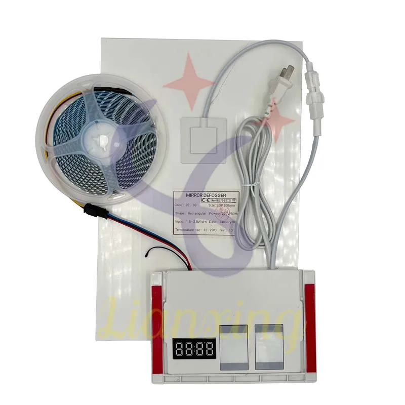 스마트 스위치 터치 스트립 조명 컨트롤러, 김서림 방지 LED, 디밍 가능 스마트 24W LED 드라이버 스위치, 미러 터치
