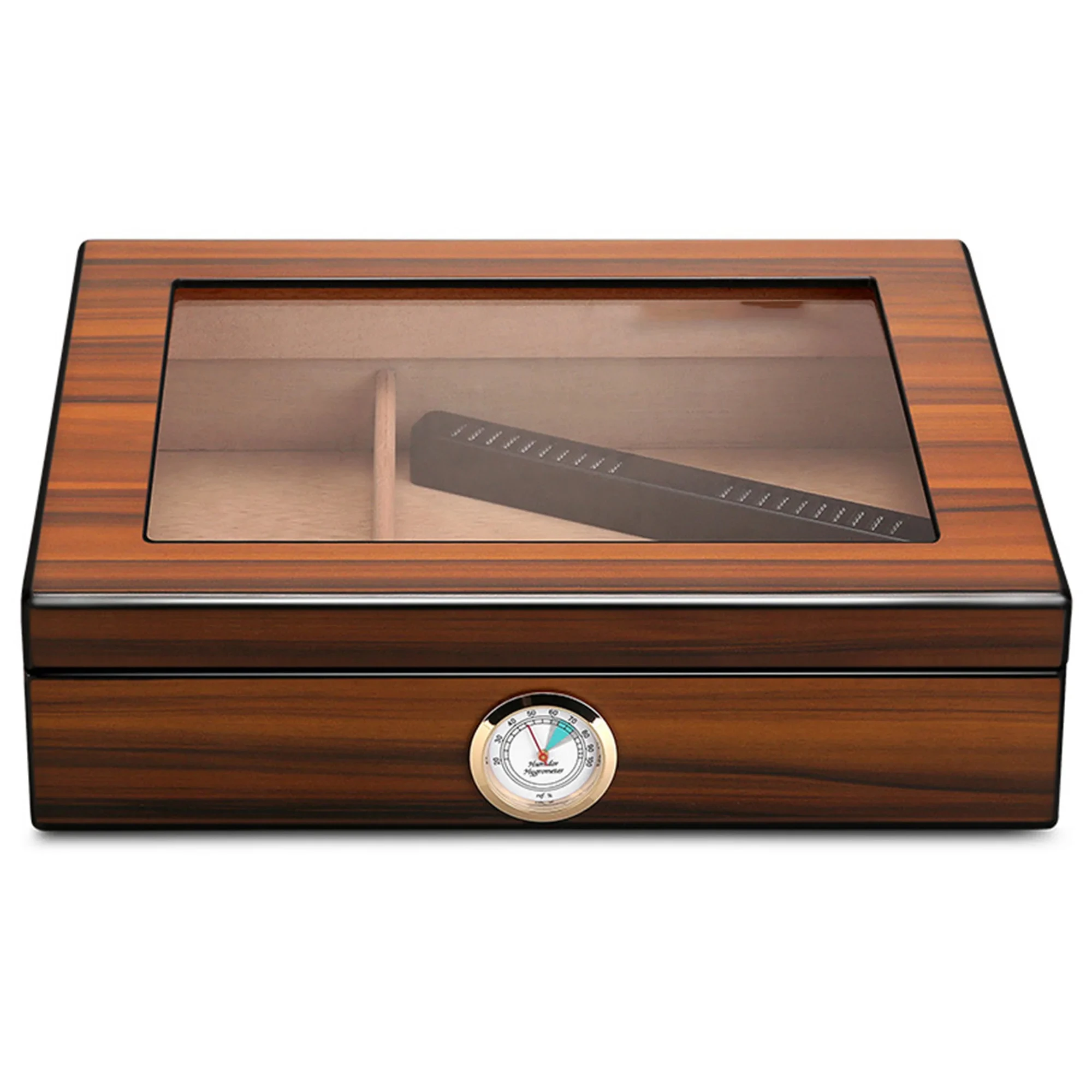Cigar Humidor Box Cedar Wood With Humidifier Hygrometer Storage Case Super Large Capacity Hold 60 Cigars 5