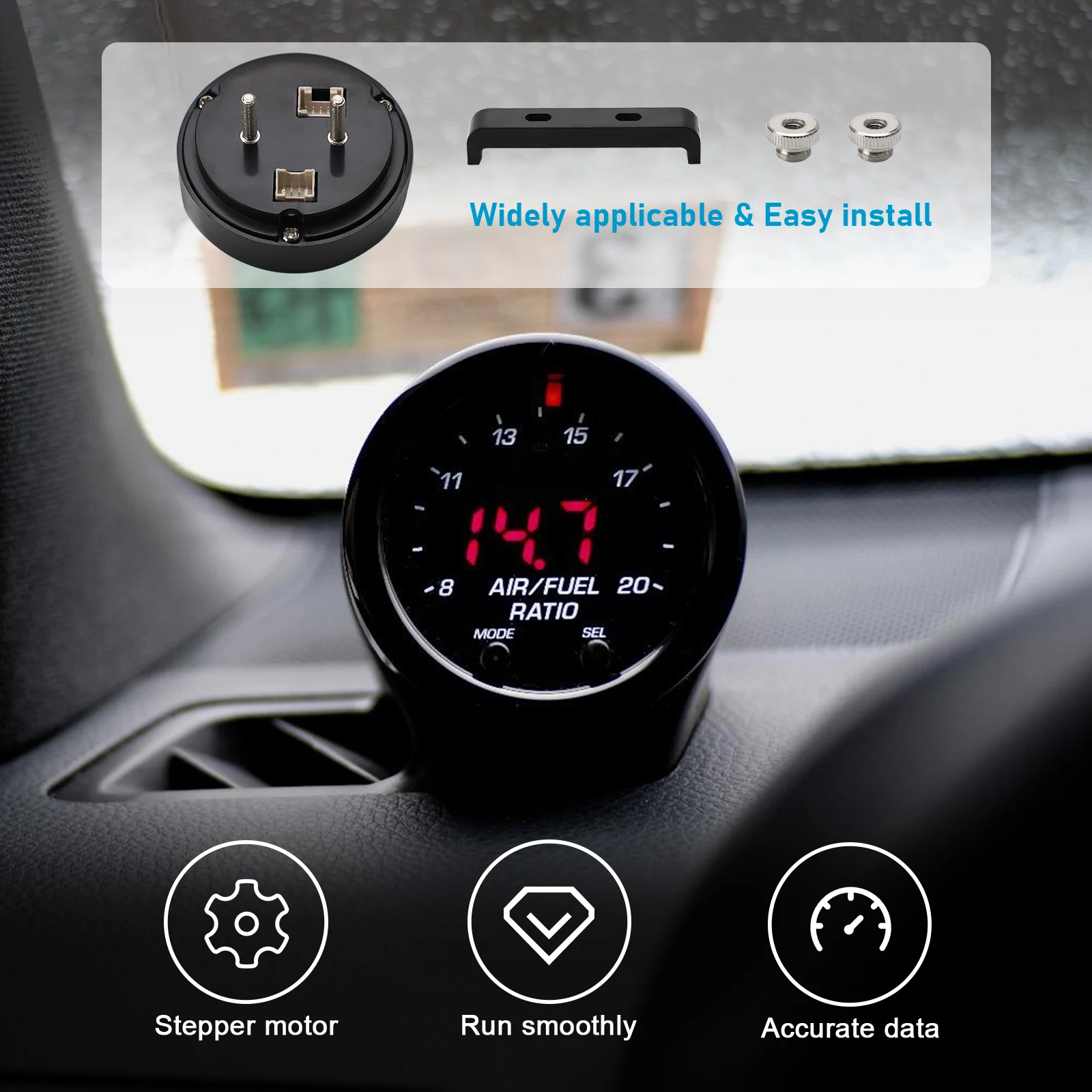 30-0300 X-Series Wideband UEGO AFR Sensor Controller Gauge Wideband O2 Sensor Kit LSU 4.9 0258017025 For Car Oxygen Sensor 2