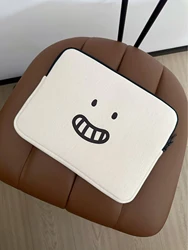 Emoji - Themed Anti - Drop Laptop Sleeve - Available in Multiple Sizes - 13 - 14 Inches (Smirking)