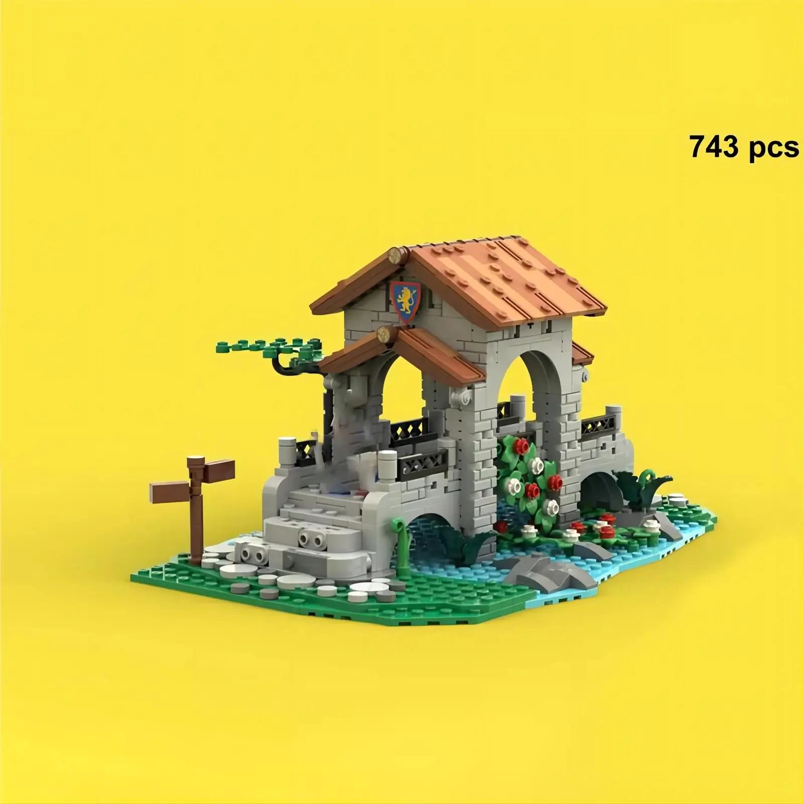 

Быстрая доставка, детали для сборки строительных блоков, средневековый Набор строительных моделей