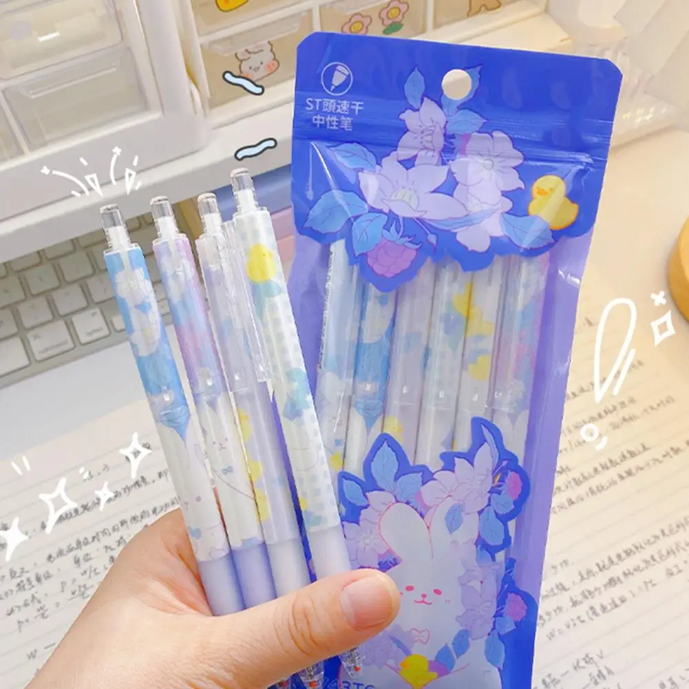 

Student Pen Attractive Finger Guard Design Assorted Cute Creative Signing Pen Stationery Accessories Writing Pen Neutral Pen