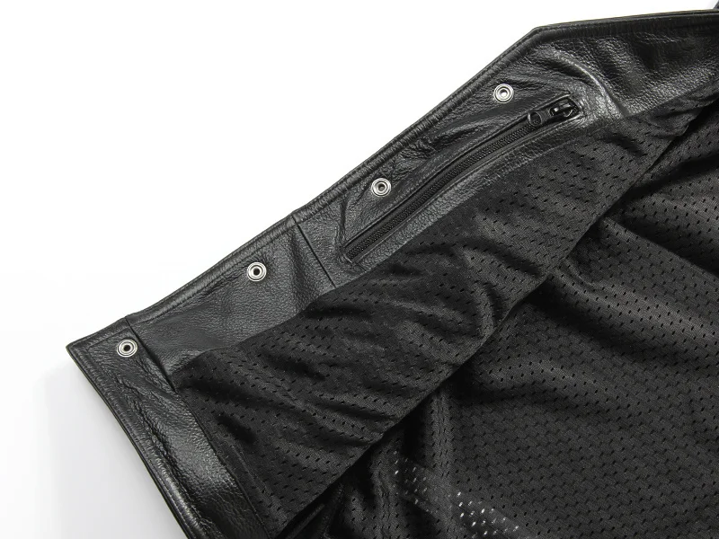 PFHQ 2023 Spring Trendy Men's Motorcycles Waistcoat Stylish Leather Jacket High Quality PU Punk Sleeveless Vest Coat Clothes New 5