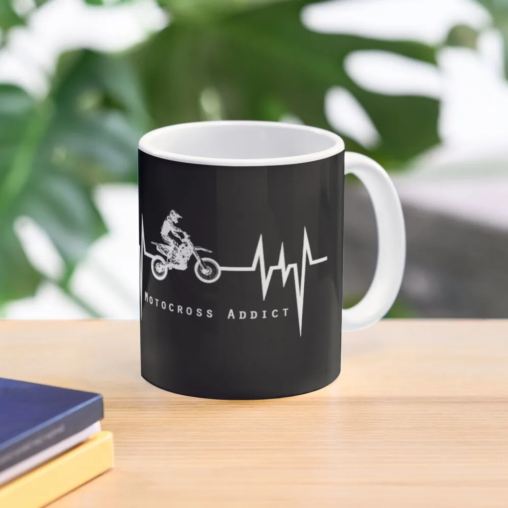 

Motocross heartbeat Coffee Mug Cups Ands Mate Cups Personalized Gifts Mug