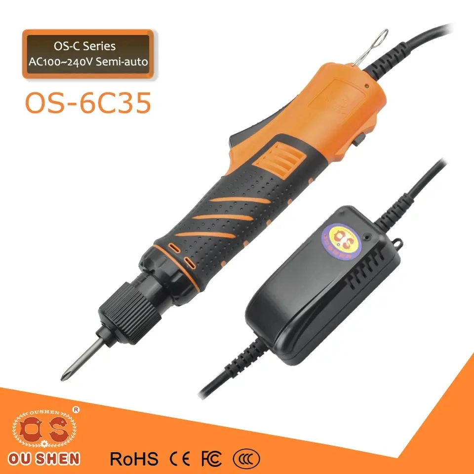 OUSHEN Semi-auto Torque Screwdriver OS-6C35 802 Adjustable R.P.M And Torque With Power Supply Suitable For Large Screws