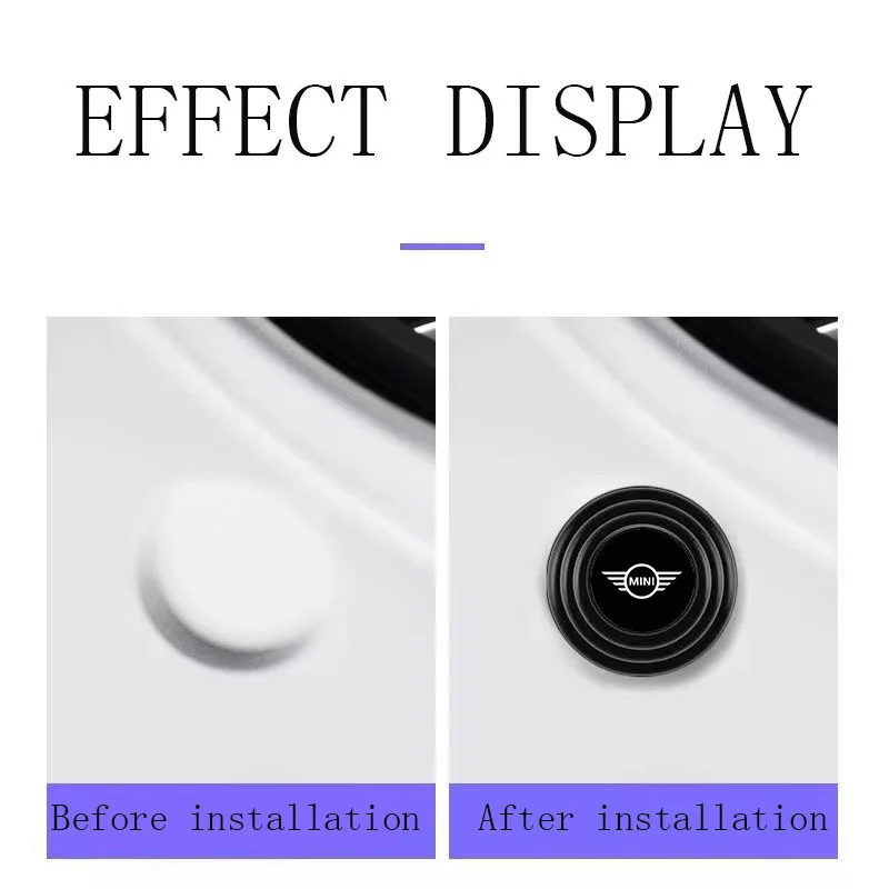 Car door anti-collision shock absorption silicone pad sticker for MINI One Coopers JCW Countryman WORKS R55 R56 F54 F56 F60 car door silicone pads