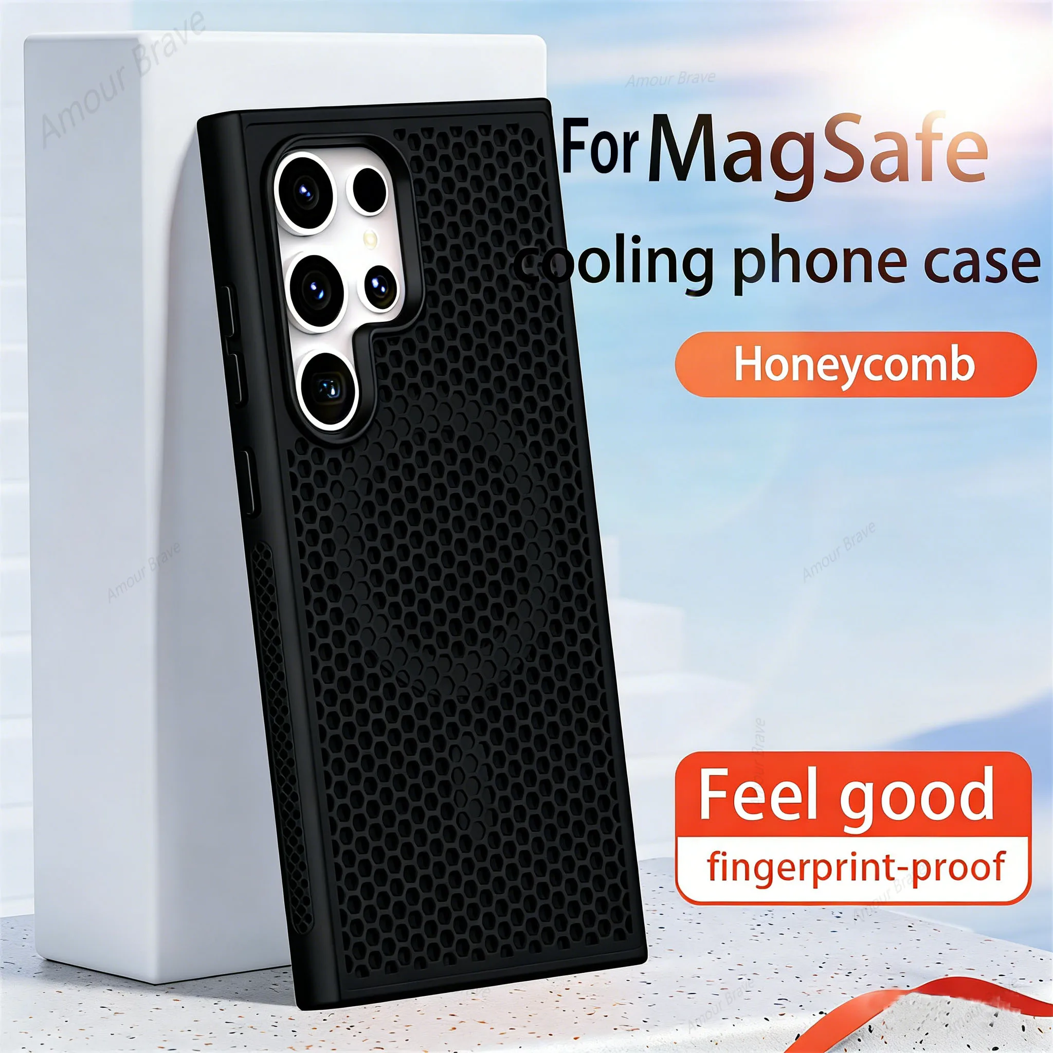 Advanced Cooling Breathable Magnetic Phone Case with Heat Dissipation Technology