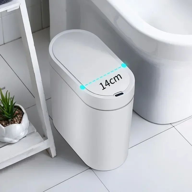 

Automatic Wastebasket Bin Kitchen Garbage Smart Sensor Dustbin Waterproof Can Trash Electrictouchless Bathroom Narrow