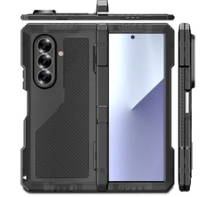 Étui en métal ultra durable avec bumper, robuste et résistant aux chocs, comprenant un protecteur d'écran