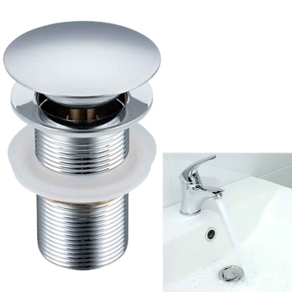 Description Picture 6 of itemBathroom Sink Plug Drainer Anti-Leakage Pop Up Basin Sink Drain Stopper Bathroom Basin Waste Stopper Bathroom Faucet Accessories