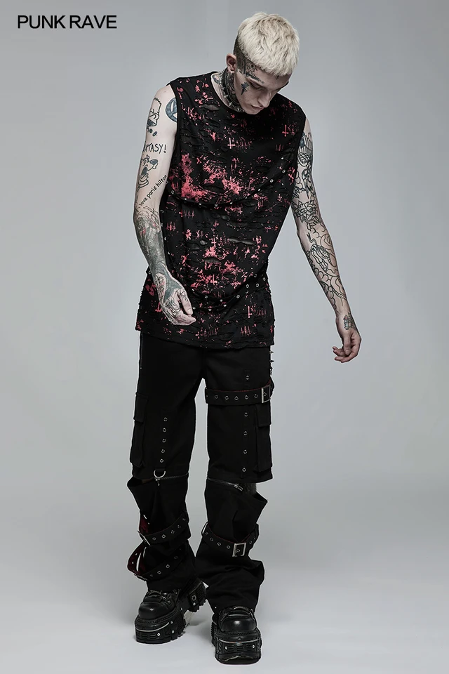 トップス 00s Vkei punk noice black T-shirt トップス 00s Vkei punk noice black T-shirt Vintage THE CLASH Black