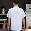 Customized Logo Unisex Chef Jacket Summer Kitchen Shirts Hotel Restaurant Kitchen Coat Bakery Catering Work Cooking Clothes 3