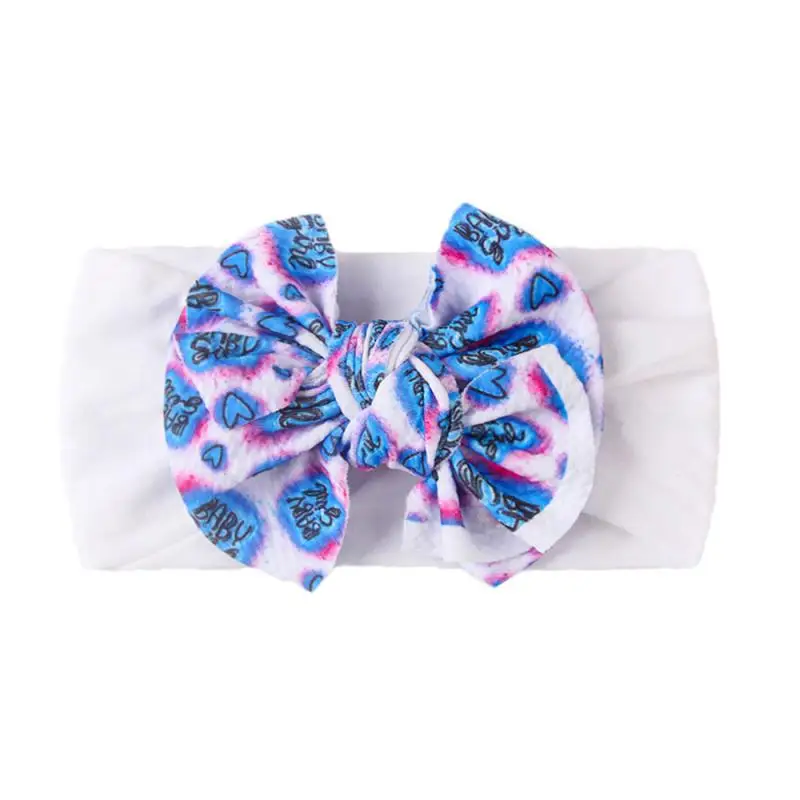 1pcs 0-4Y Baby Headband Elastic Bowknot Bohemia Infant Turban Girl Soft Cotton Headwear Cute Princess Newborn Hair Accessories baby accessories basket