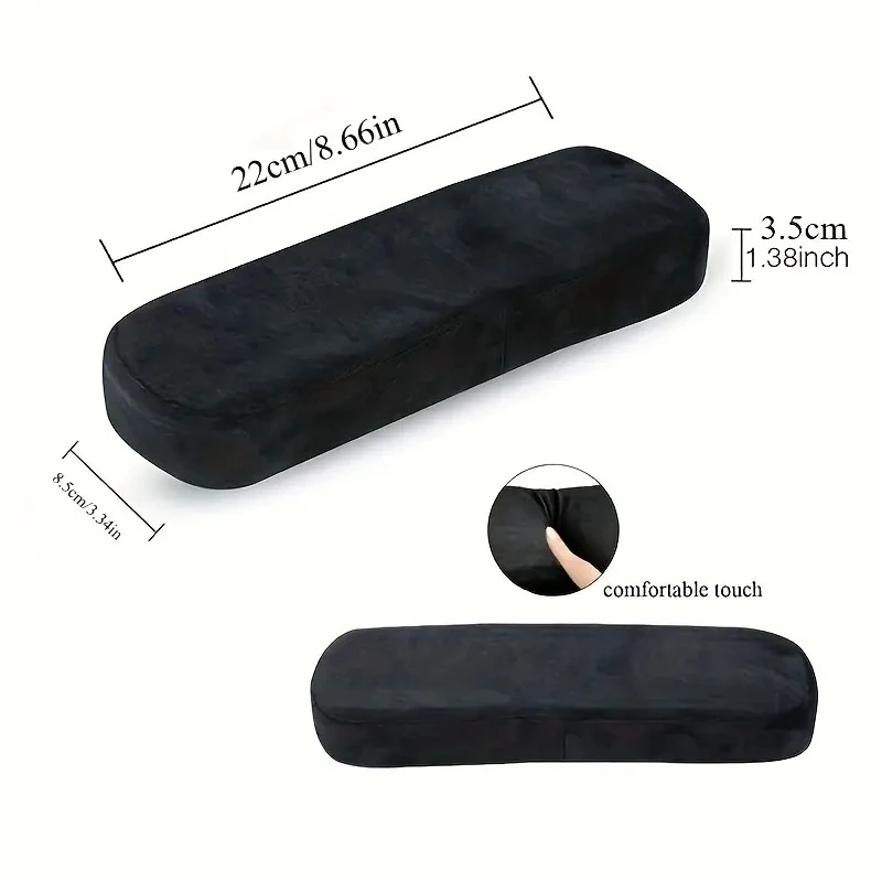 Office Chair Arm Pad,Memory Foam Armrest Cover with Adjustable Strap for Home Office Comfort, Elbow Pillow, Ergonomic Design