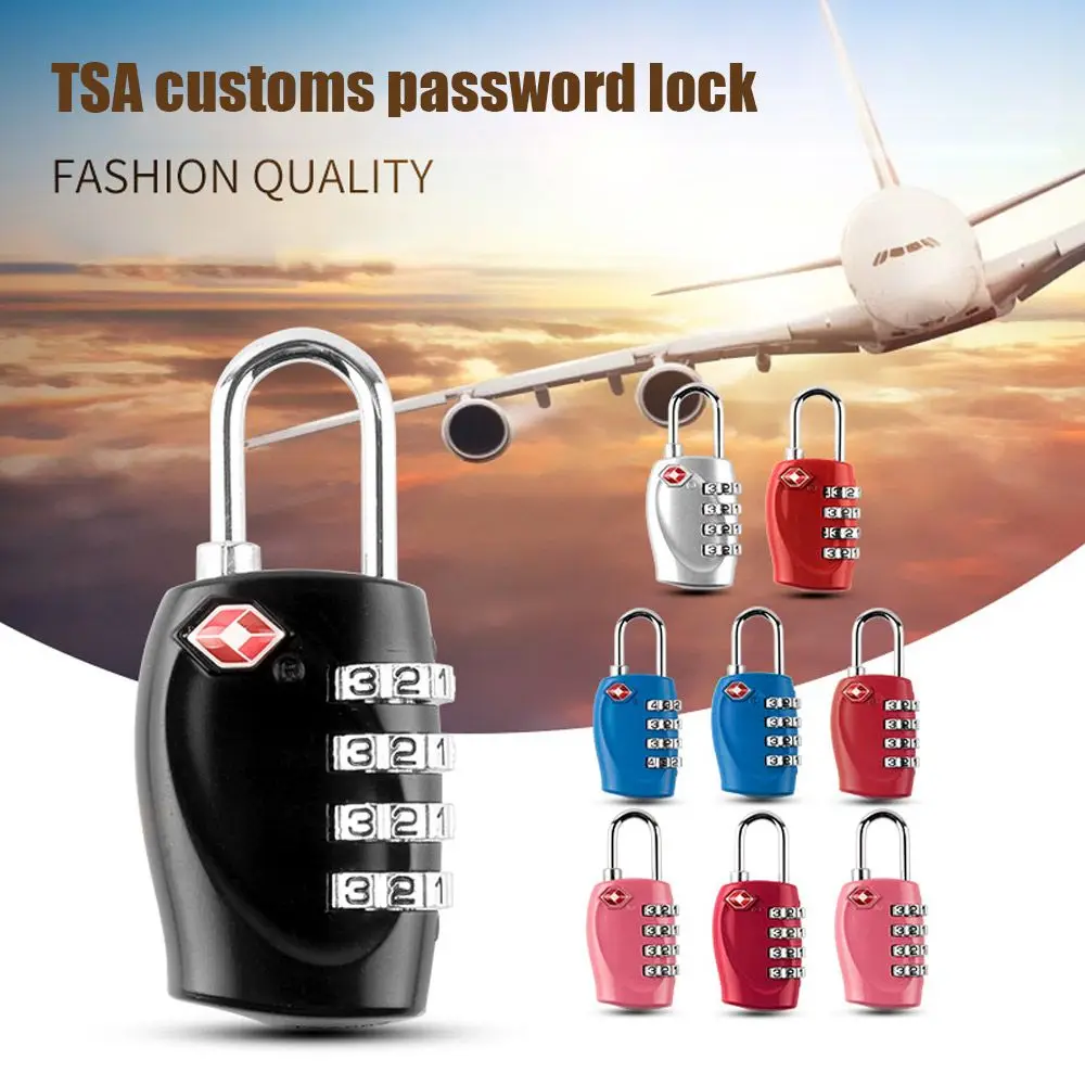 4 Dial Digit Password Lock Combination Suitcase Luggage Metal Code