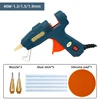 Small Aperture Hot Melt Glue Gun 40W 1.3mm/1.5mm Nozzle Hot Melt Gun 7mm Glue Sticks DIY Home Craft Repair Tool Mini Glue Gun 6