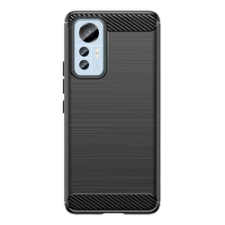 Sleek Carbon Fiber Soft Silicone Phone Case - Redmi Note 9s 9 Pro (Black)