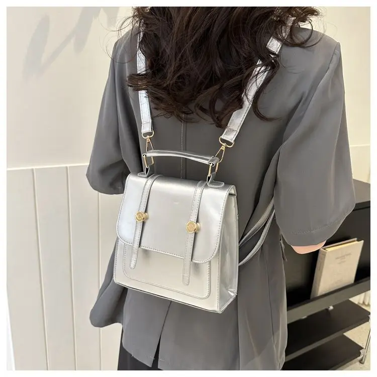 

Retro Fashion Backpack for Women 24 New Trendy Commuter Shoulder Backpack Multi functional Handheld Diagonal Straddle Travel Bag